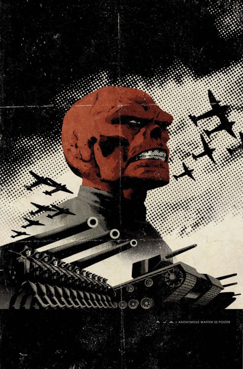 image of red skull